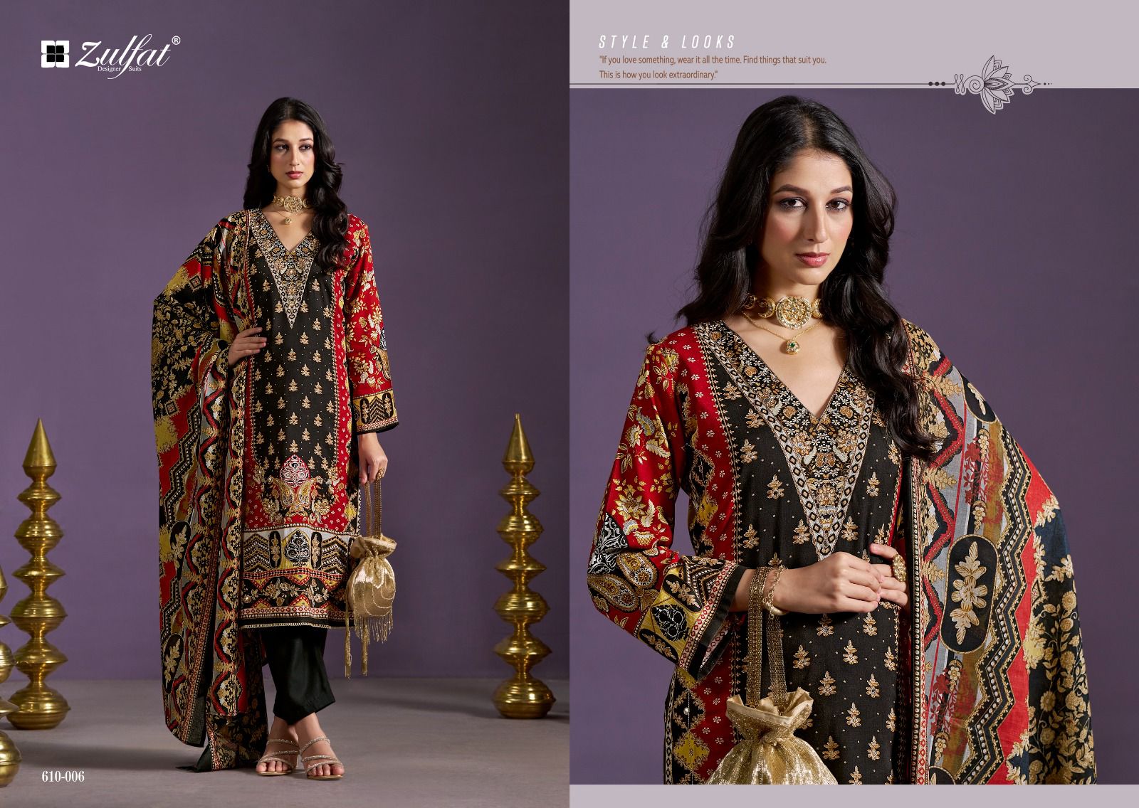 Aayat Vol 10 Zulfat Designer Viscose Rayon Karachi Salwar Suits Manufacturer Gujarat