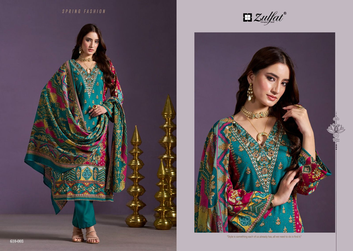 Aayat Vol 10 Zulfat Designer Viscose Rayon Karachi Salwar Suits Manufacturer Gujarat