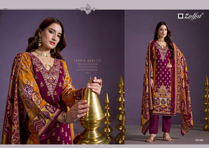Aayat Vol 10 Zulfat Designer Viscose Rayon Karachi Salwar Suits Manufacturer Gujarat