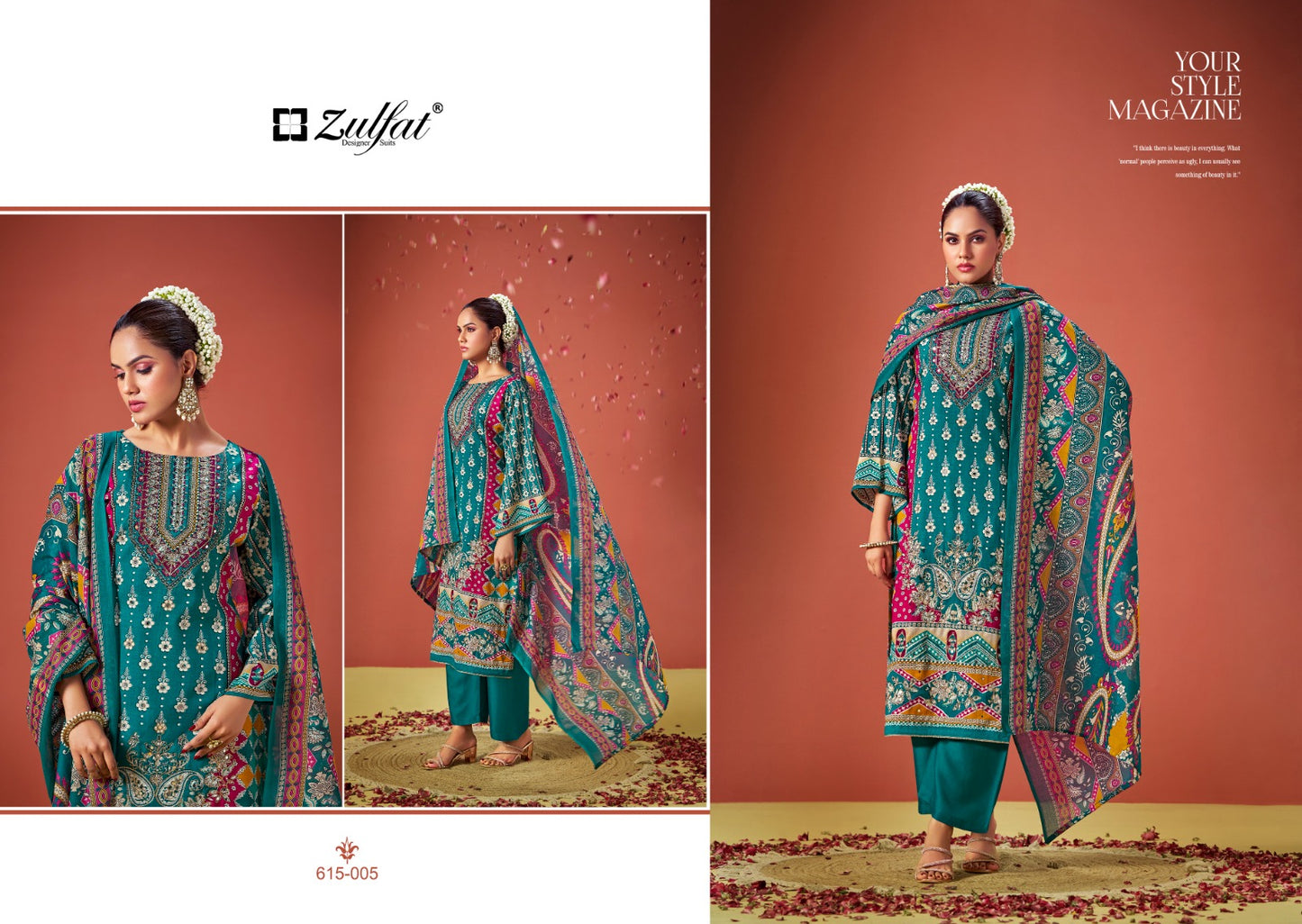 Aayat Vol 11 Zulfat Designer Viscose Rayon Karachi Salwar Suits Wholesaler