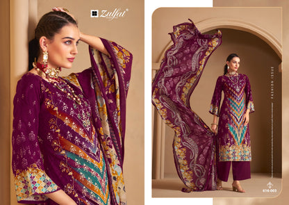 Aayat Vol 12 Zulfat Designer Viscose Rayon Karachi Salwar Suits Supplier
