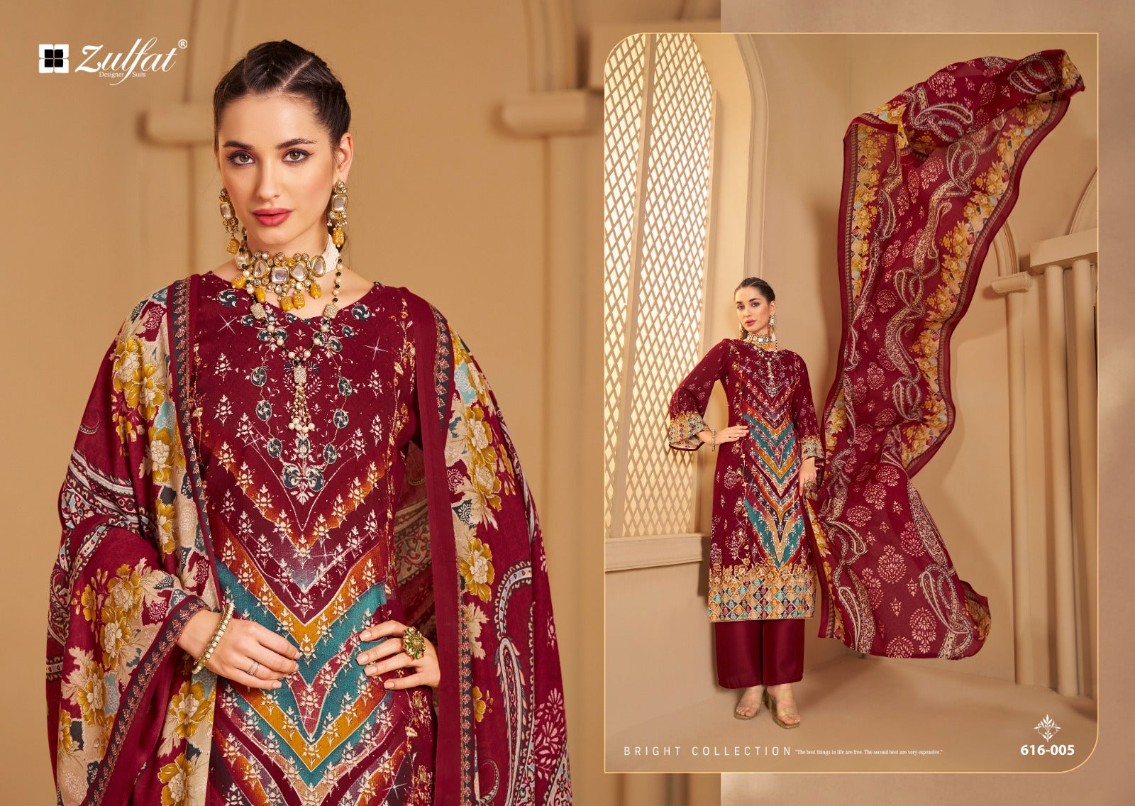 Aayat Vol 12 Zulfat Designer Viscose Rayon Karachi Salwar Suits Supplier