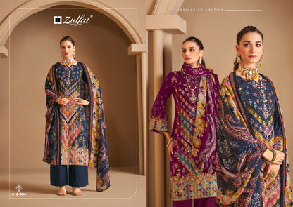 Aayat Vol 12 Zulfat Designer Viscose Rayon Karachi Salwar Suits Supplier