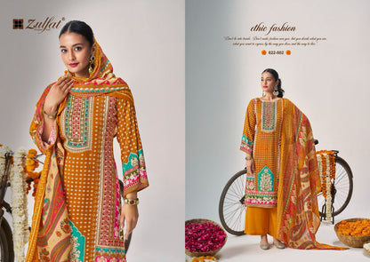 Aayat Vol 14 Zulfat Designer Pure Viscose Karachi Salwar Suits Manufacturer