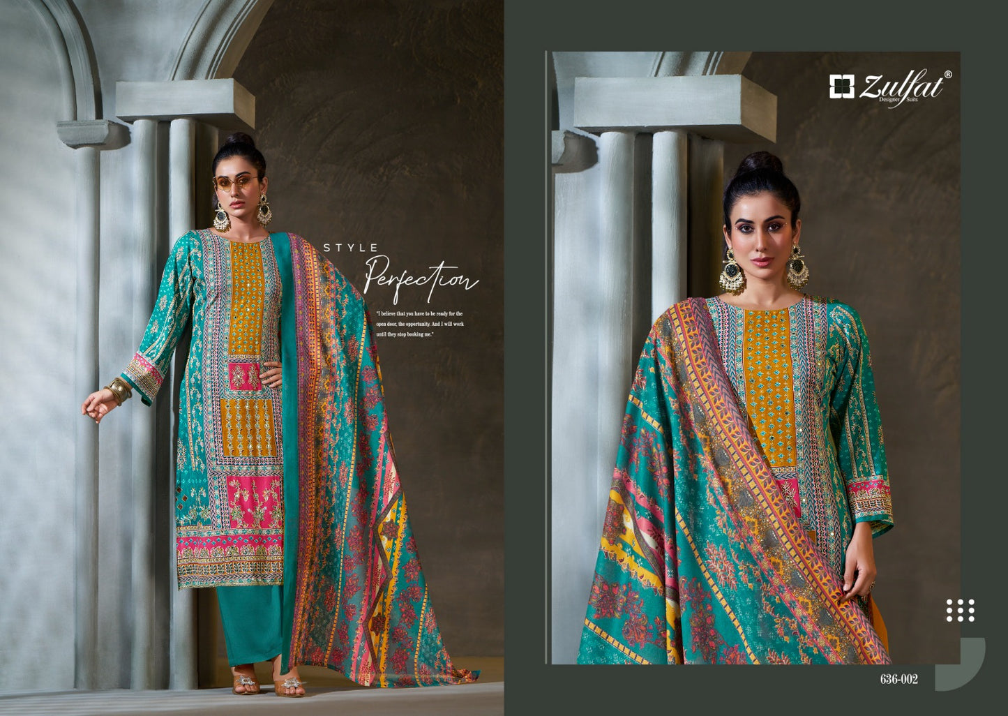 Aayat Vol 15 Zulfat Designer Viscose Rayon Karachi Salwar Suits Wholesaler India