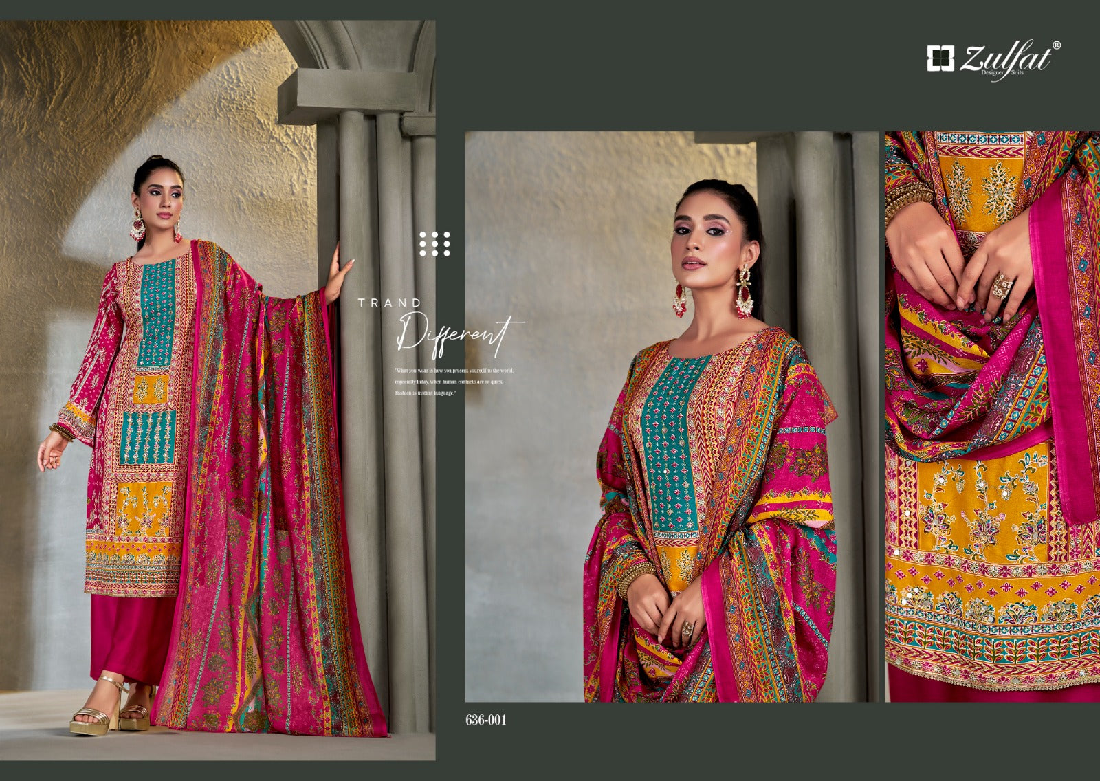 Aayat Vol 15 Zulfat Designer Viscose Rayon Karachi Salwar Suits Wholesaler India