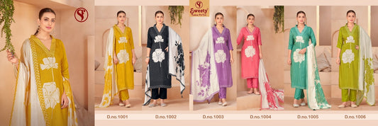 Aayat Vol 1 Sweety Fashion Pure Viscose Muslin Pant Style Suits Wholesale