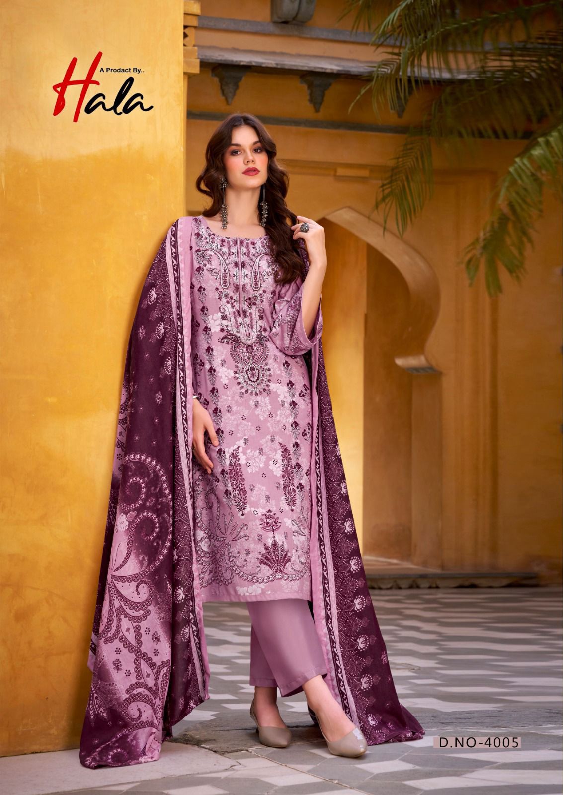 Aayat Vol 4 Hala Mix Cotton Karachi Salwar Suits Exporter India