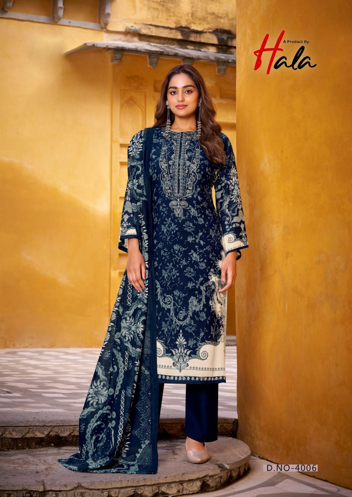 Aayat Vol 4 Hala Mix Cotton Karachi Salwar Suits Exporter India
