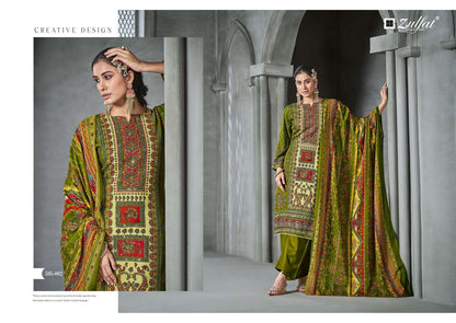Aayat Vol 4 Zulfat Designer Viscose Rayon Karachi Salwar Suits Supplier