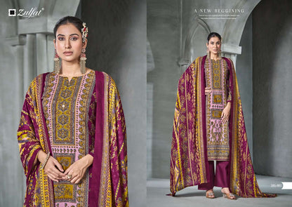 Aayat Vol 4 Zulfat Designer Viscose Rayon Karachi Salwar Suits Supplier