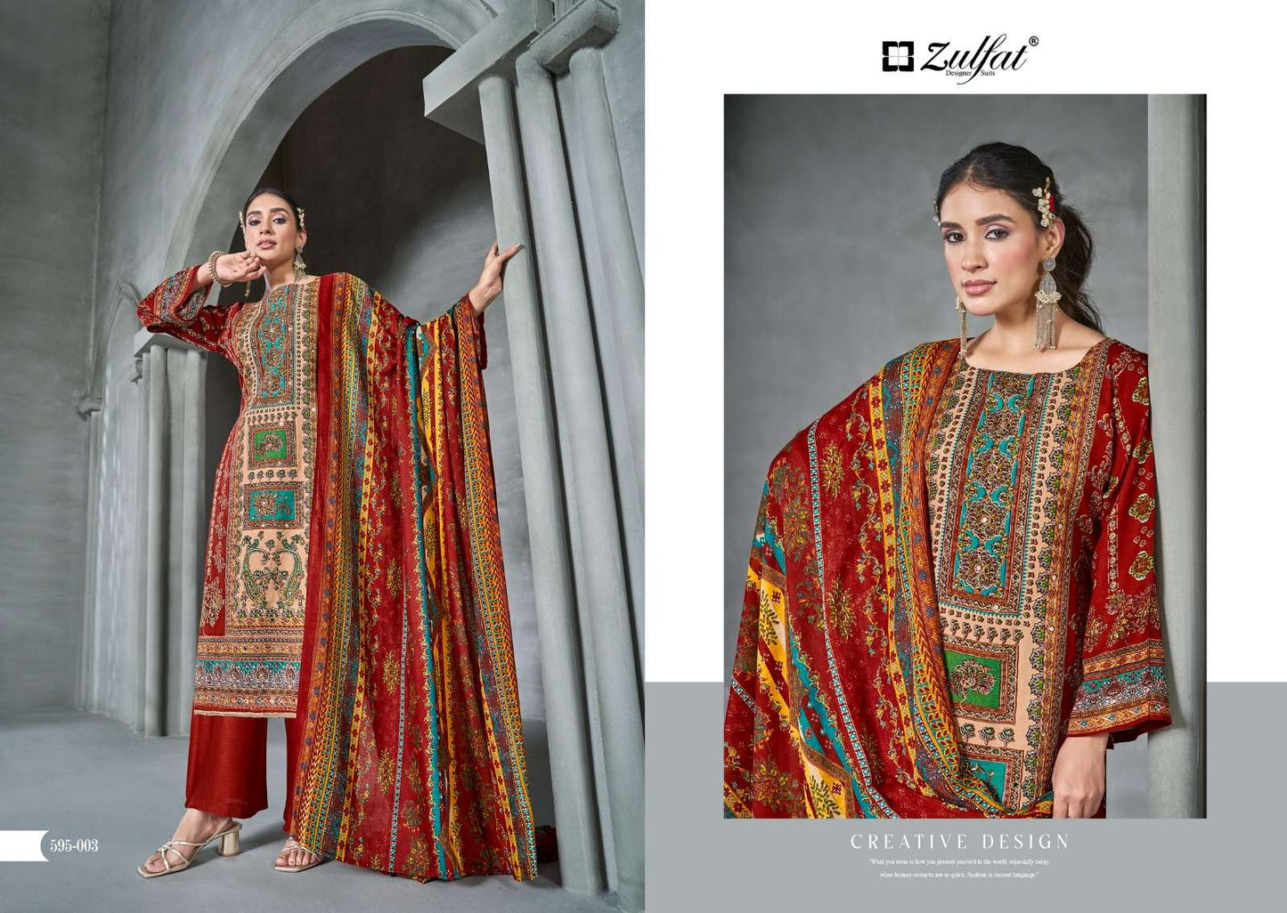Aayat Vol 4 Zulfat Designer Viscose Rayon Karachi Salwar Suits Supplier