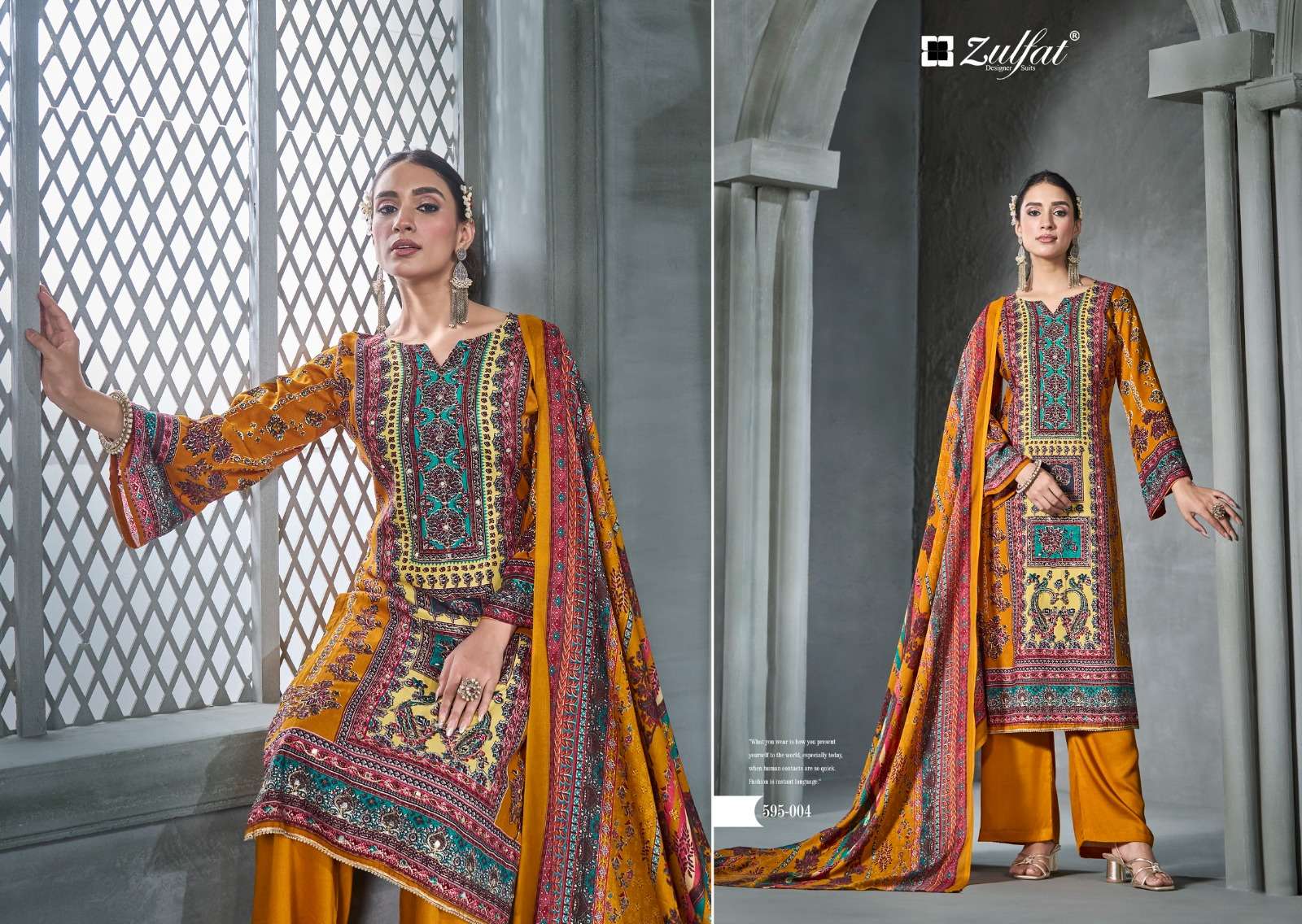 Aayat Vol 4 Zulfat Designer Viscose Rayon Karachi Salwar Suits Supplier