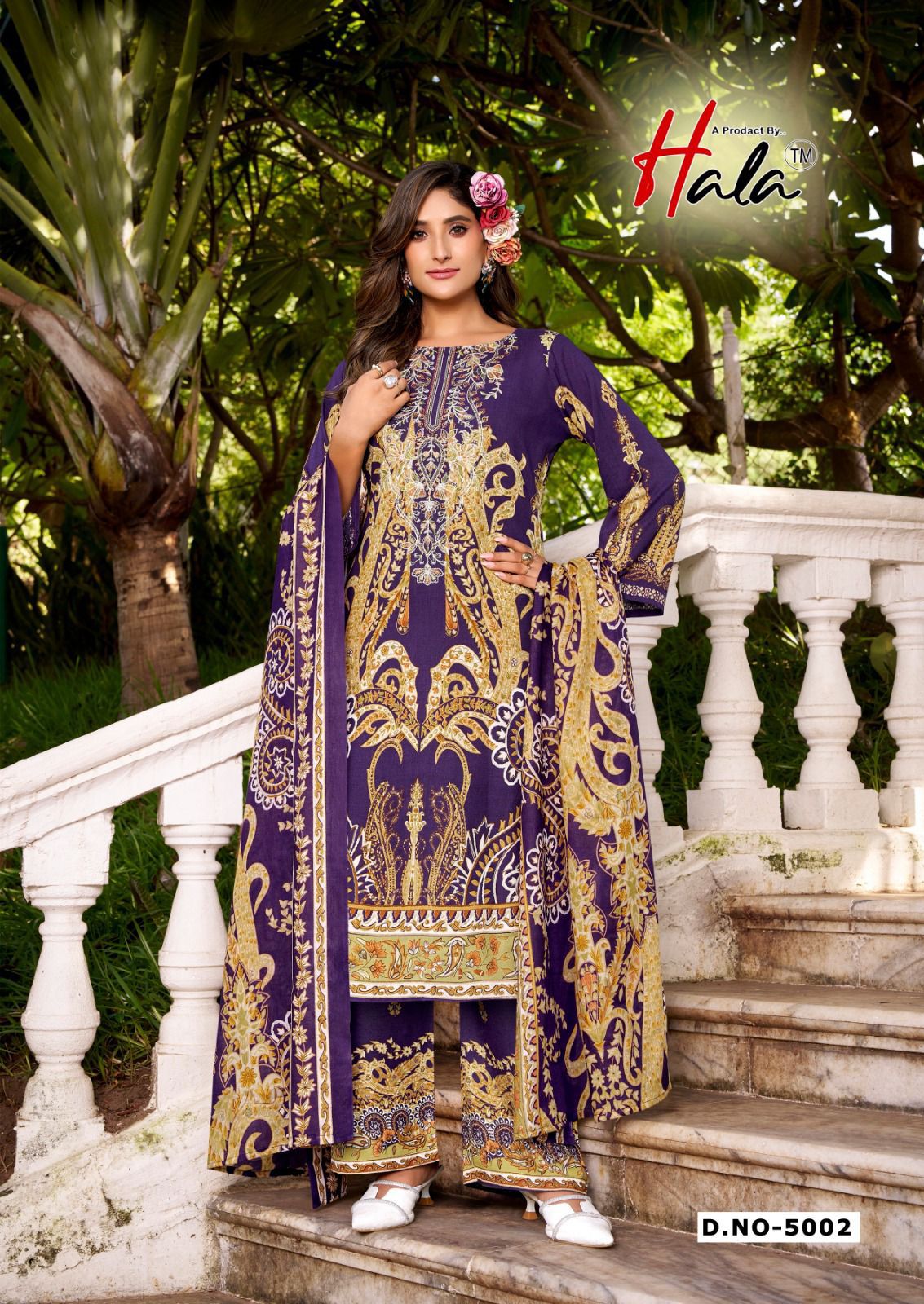 Aayat Vol 5 Hala Mix Cotton Karachi Salwar Suits Exporter Gujarat