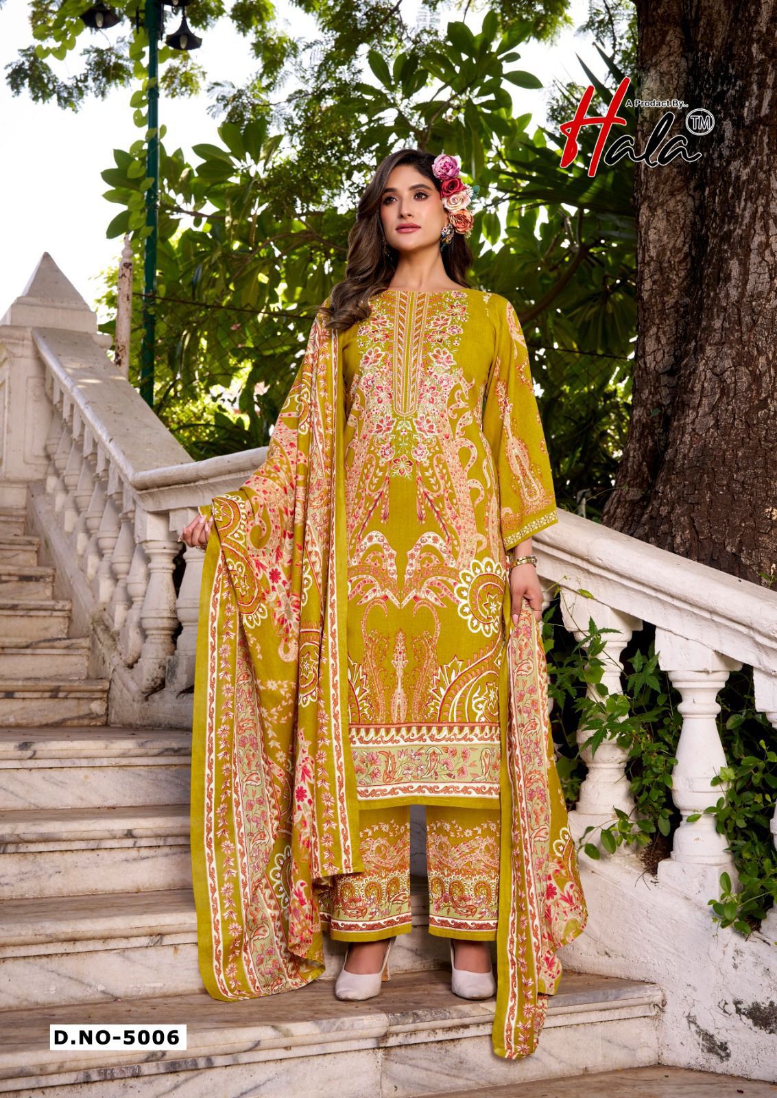 Aayat Vol 5 Hala Mix Cotton Karachi Salwar Suits Exporter Gujarat