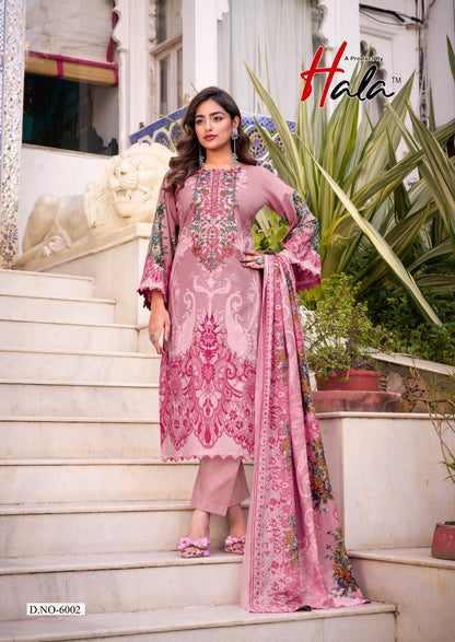 Aayat Vol 6 Hala Mix Cotton Karachi Salwar Suits Wholesaler