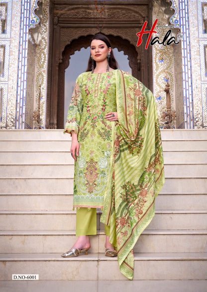 Aayat Vol 6 Hala Mix Cotton Karachi Salwar Suits Wholesaler