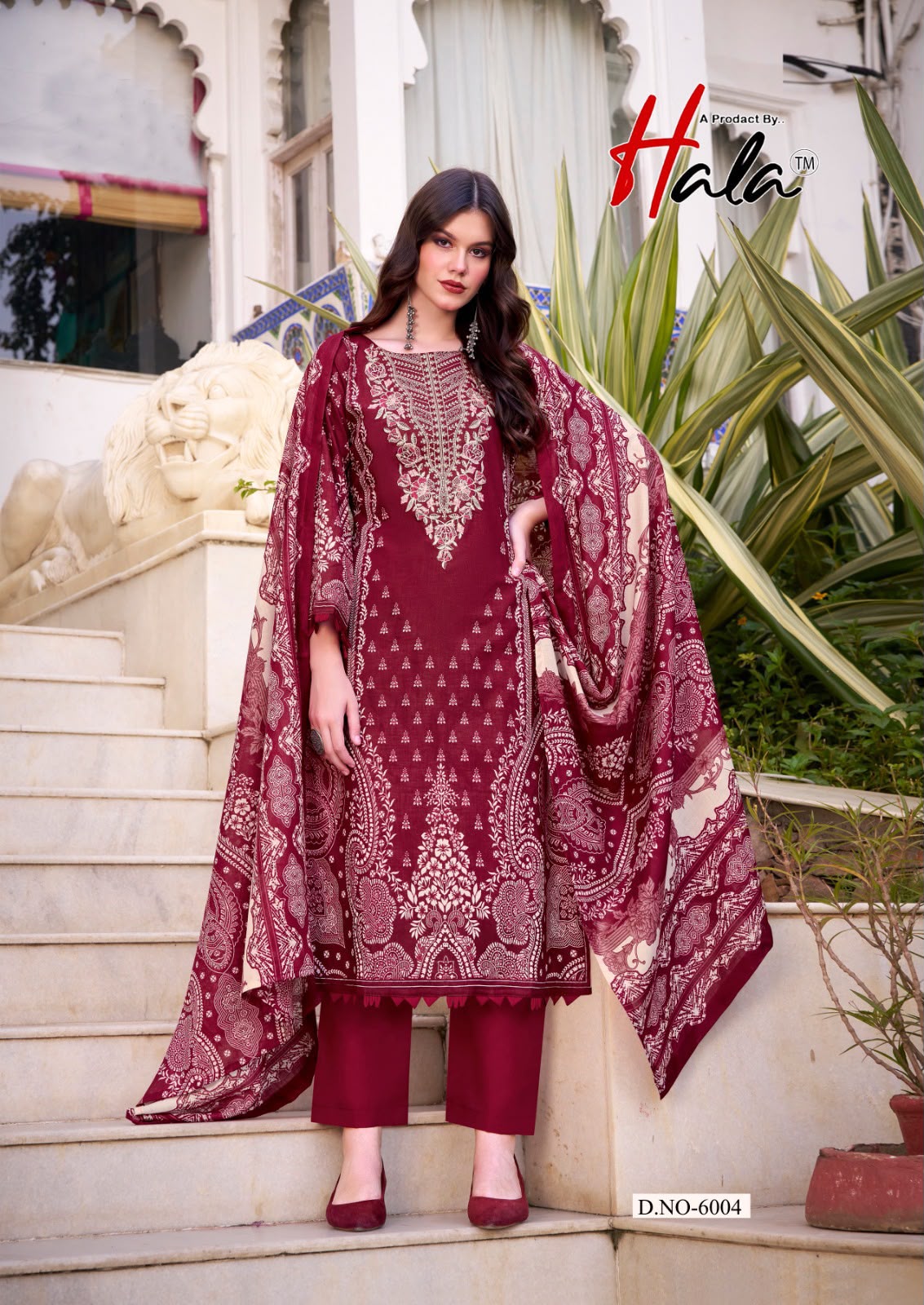 Aayat Vol 6 Hala Mix Cotton Karachi Salwar Suits Wholesaler