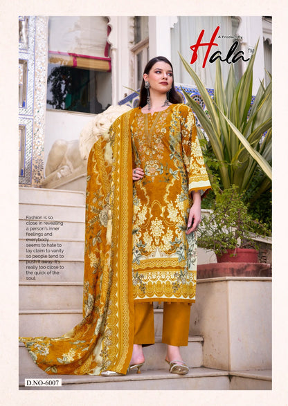 Aayat Vol 6 Hala Mix Cotton Karachi Salwar Suits Wholesaler