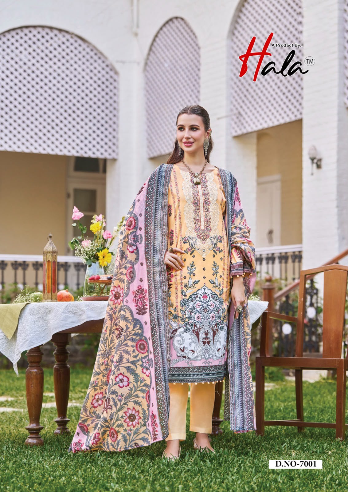 Aayat Vol 7 Hala Mix Cotton Karachi Salwar Suits Wholesaler Ahmedabad