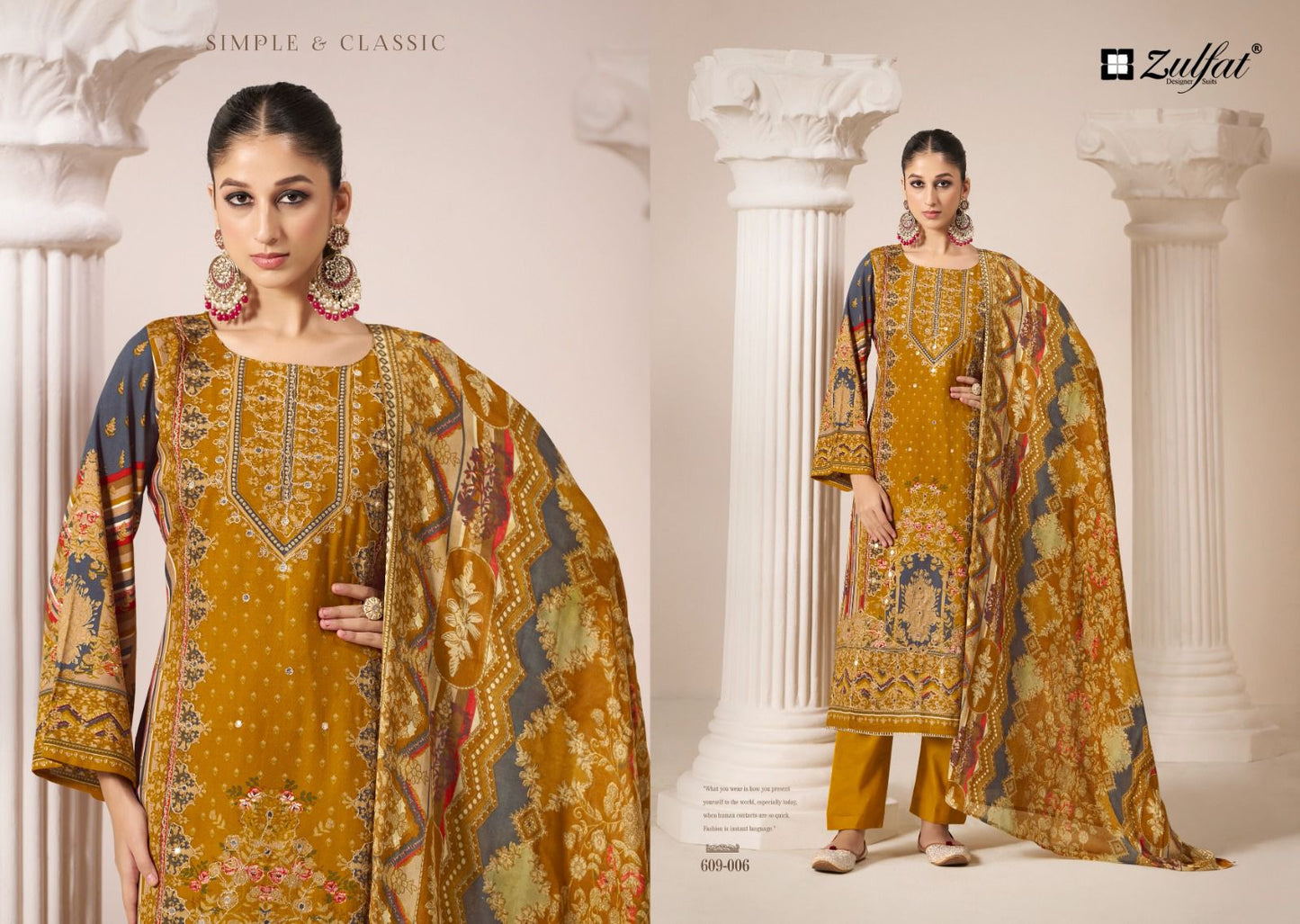 Aayat Vol 9 Zulfat Designer Viscose Rayon Karachi Salwar Suits Wholesaler India