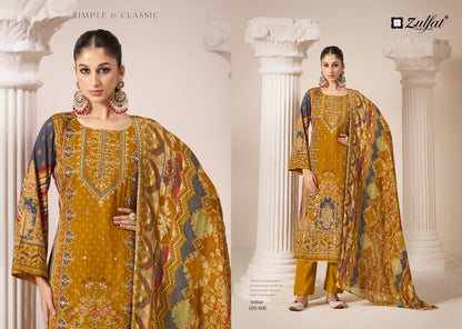 Aayat Vol 9 Zulfat Designer Viscose Rayon Karachi Salwar Suits Wholesaler India