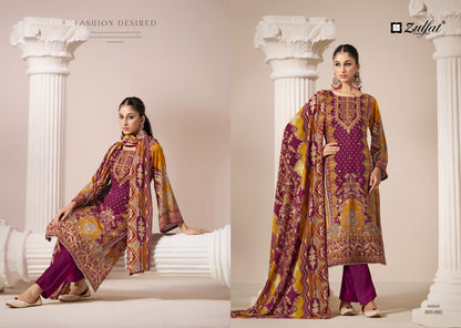 Aayat Vol 9 Zulfat Designer Viscose Rayon Karachi Salwar Suits Wholesaler India