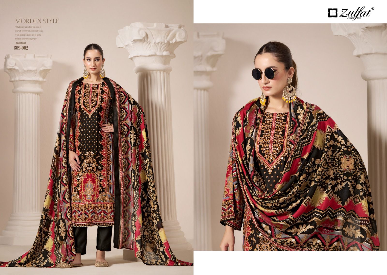 Aayat Vol 9 Zulfat Designer Viscose Rayon Karachi Salwar Suits Wholesaler India