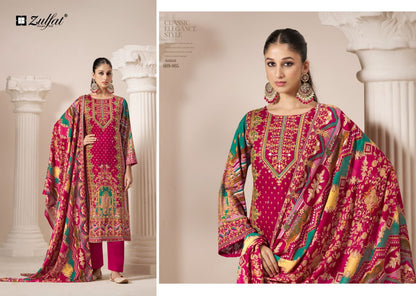 Aayat Vol 9 Zulfat Designer Viscose Rayon Karachi Salwar Suits Wholesaler India