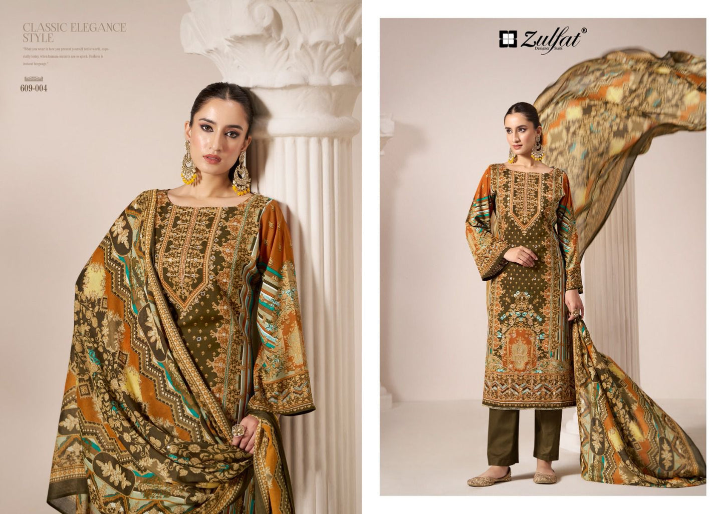 Aayat Vol 9 Zulfat Designer Viscose Rayon Karachi Salwar Suits Wholesaler India