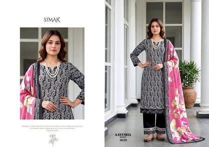 Aayesha Muslin Simar Viscose Pant Style Suits Wholesaler India