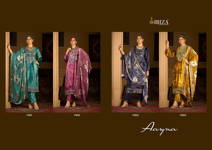 Aayna Ibiza Velvet Suits Supplier Ahmedabad