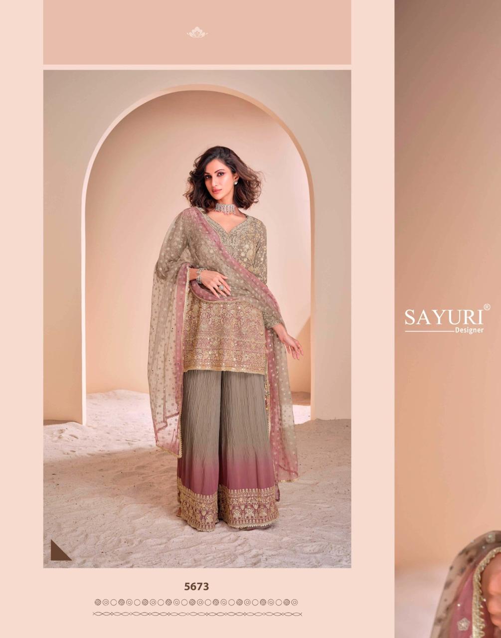 Aayna Nx Sayuri Georgette Readymade Sharara Suits Wholesale Rate