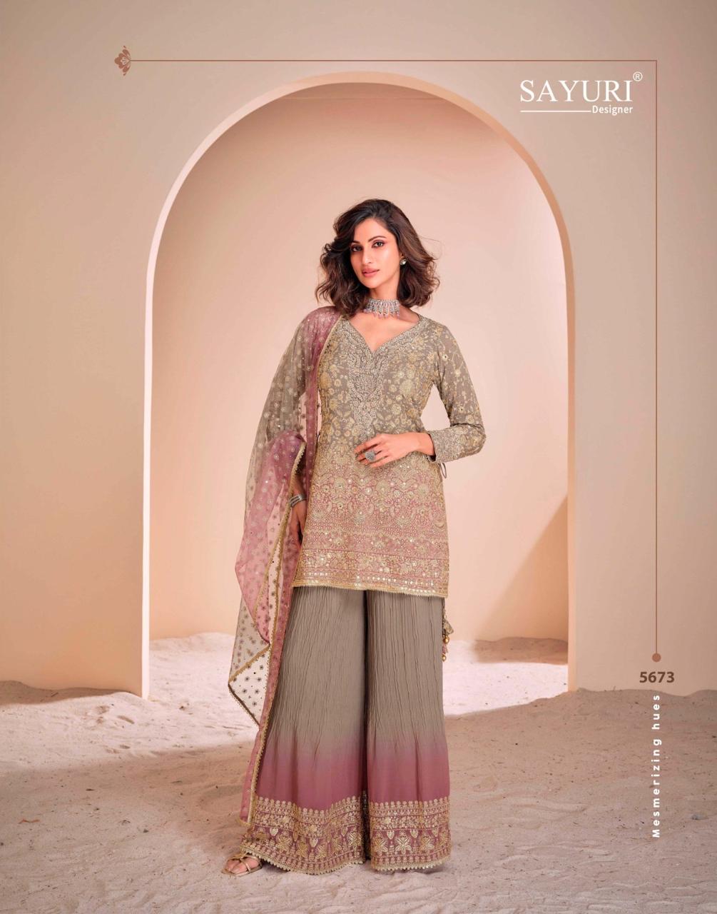 Aayna Nx Sayuri Georgette Readymade Sharara Suits Wholesale Rate