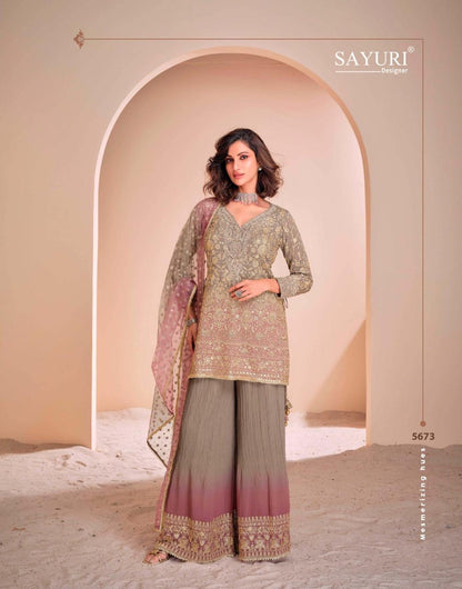 Aayna Nx Sayuri Georgette Readymade Sharara Suits Wholesale Rate