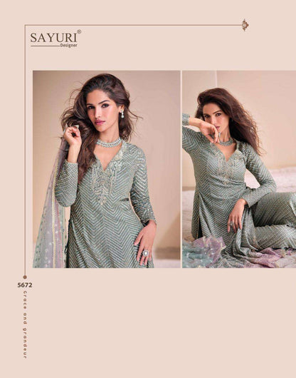 Aayna Sayuri Georgette Readymade Suits Supplier Ahmedabad