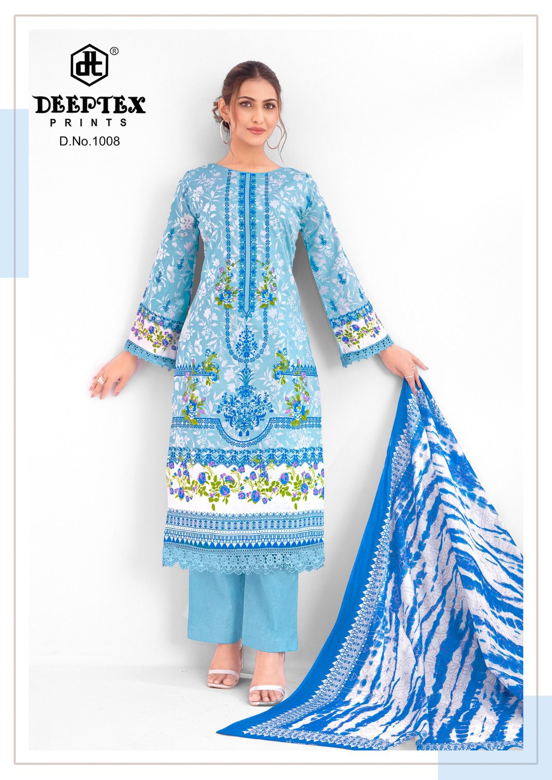 Aaysha Noor Vol 1 Deeptex Prints Cotton Karachi Readymade Suits Wholesaler Gujarat