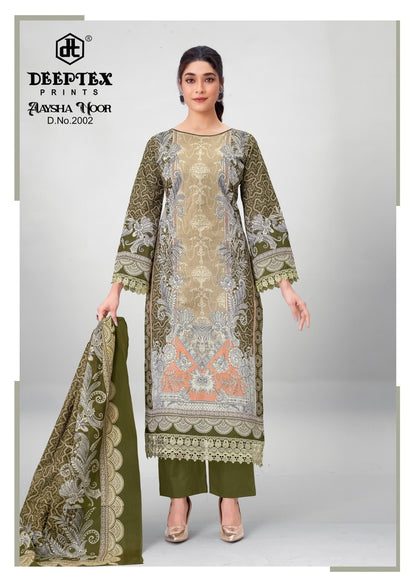 Aaysha Noor Vol 2 Deeptex Prints Cotton Karachi Readymade Suits Supplier