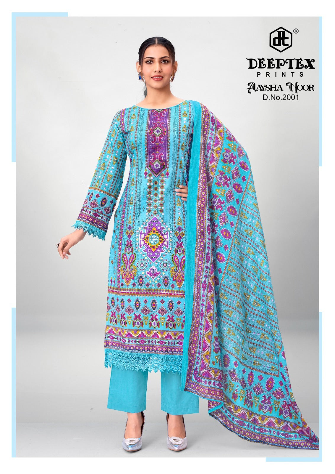 Aaysha Noor Vol 2 Deeptex Prints Cotton Karachi Readymade Suits Supplier