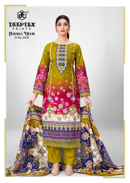 Aaysha Noor Vol 2 Deeptex Prints Cotton Karachi Readymade Suits Supplier