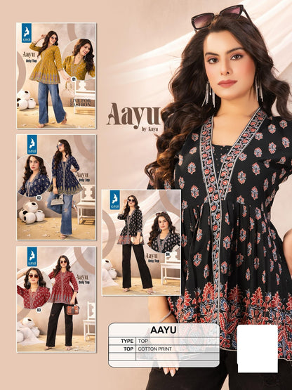Aayu Kaya Cotton Fancy Tops Exporter