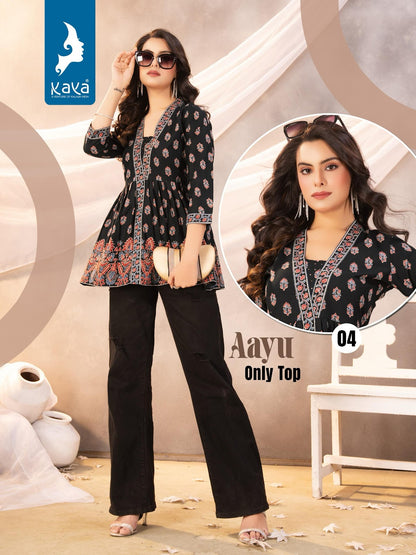 Aayu Kaya Cotton Fancy Tops Exporter