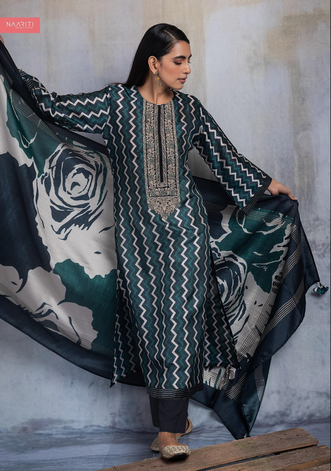 Aayun Naariti Silk Pant Style Suits Wholesale Price