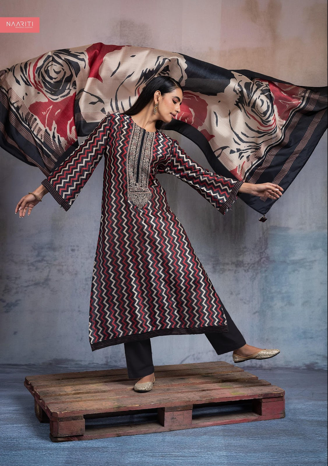 Aayun Naariti Silk Pant Style Suits Wholesale Price