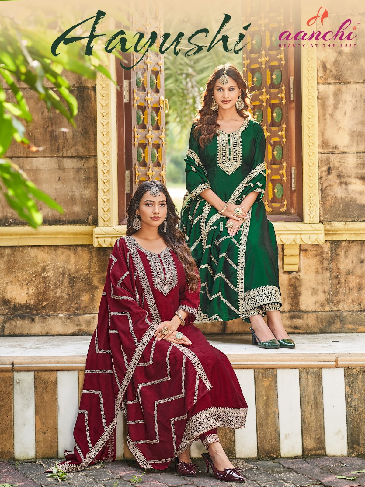 Aayushi Aanchi Silk Readymade Anarkali Suits Wholesaler India