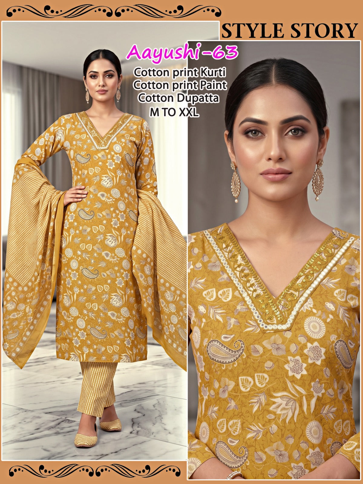 Aayushi Infinity Readymade Cotton Pant Suits Wholesale Rate