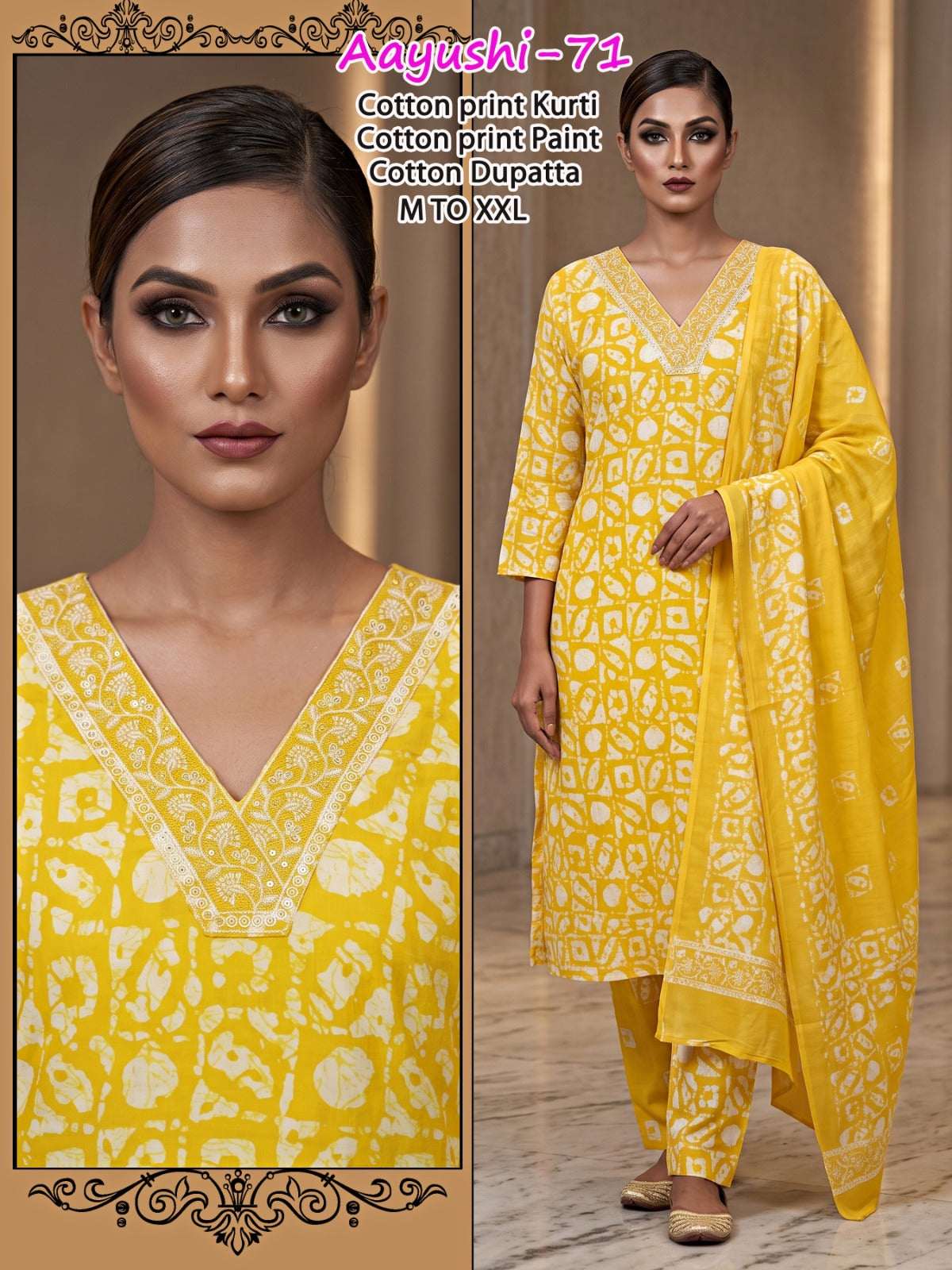 Aayushi Infinity Readymade Cotton Pant Suits Wholesale Rate