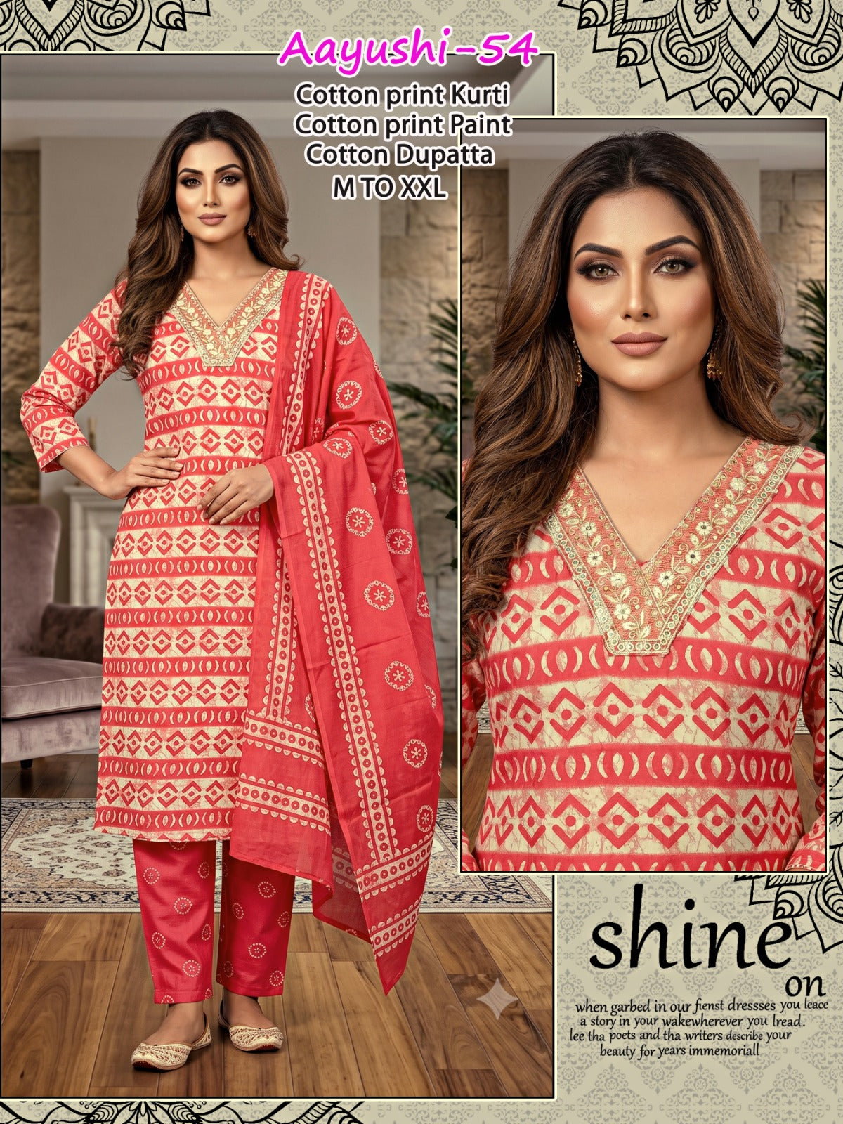 Aayushi Infinity Readymade Cotton Pant Suits Wholesale Rate