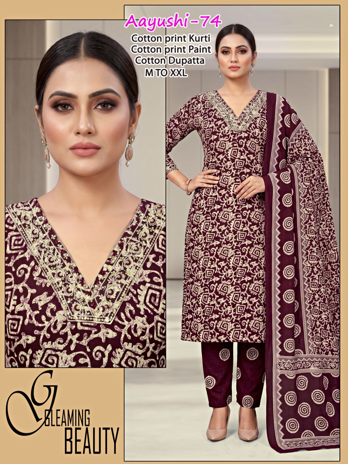 Aayushi Infinity Readymade Cotton Pant Suits Wholesale Rate