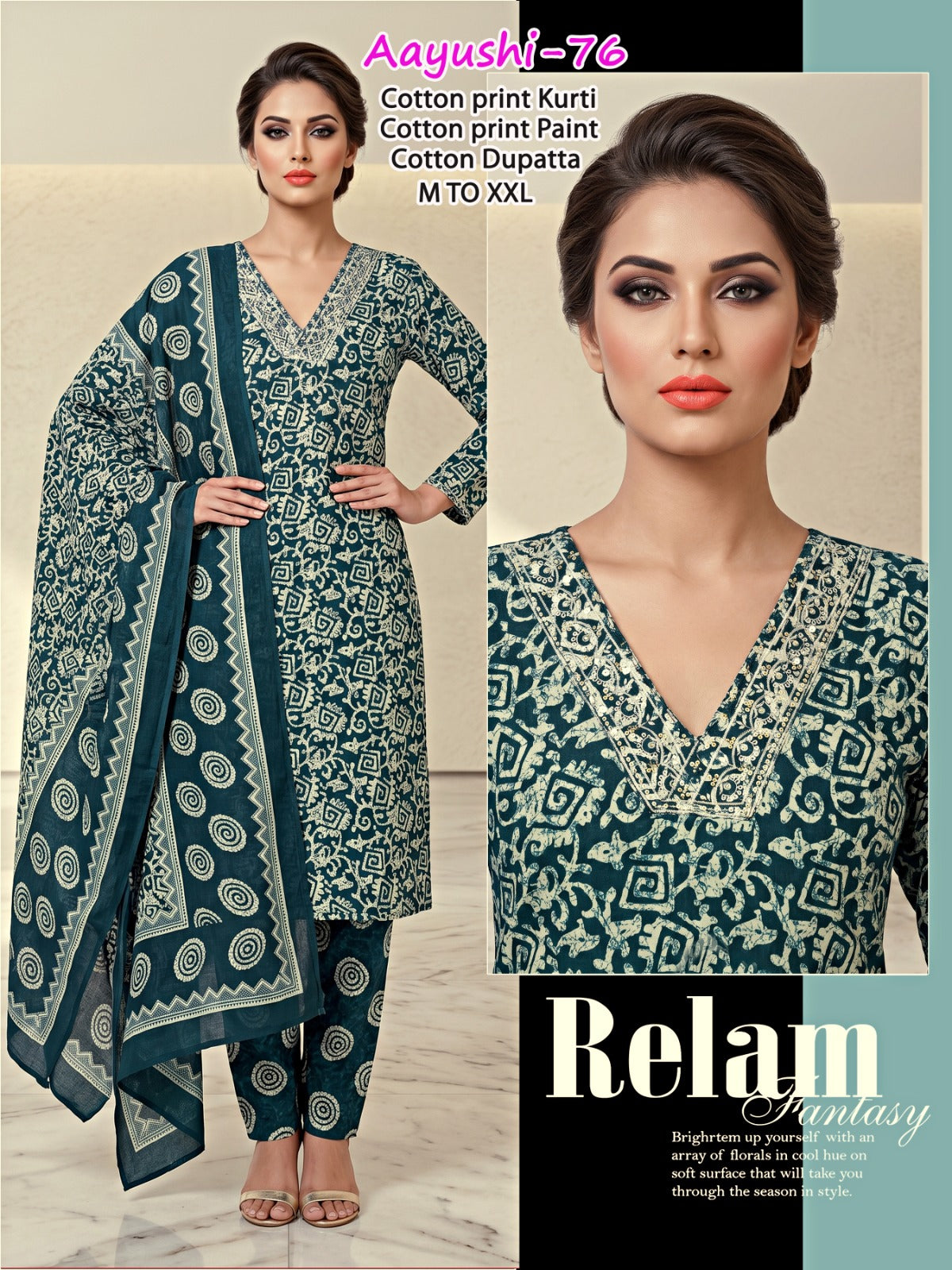 Aayushi Infinity Readymade Cotton Pant Suits Wholesale Rate